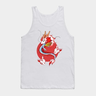 Dragon in the Kitsune Mask Tank Top